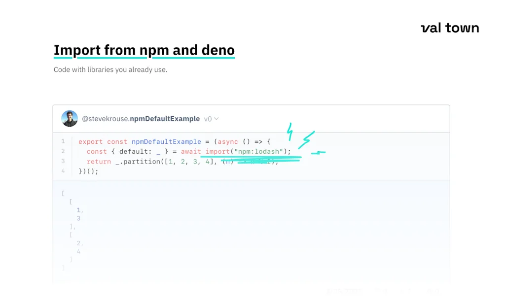 Val Town screenshot 2 of 6