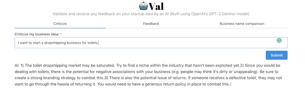 Validator AI screenshot 2 of 4