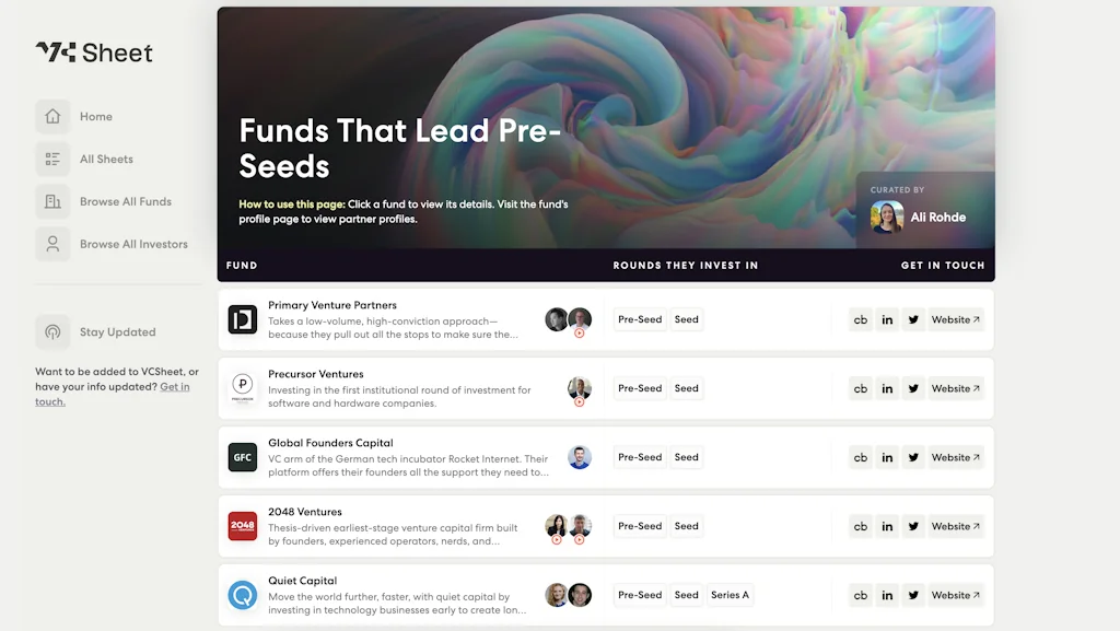 VC Sheet screenshot 1 of 7