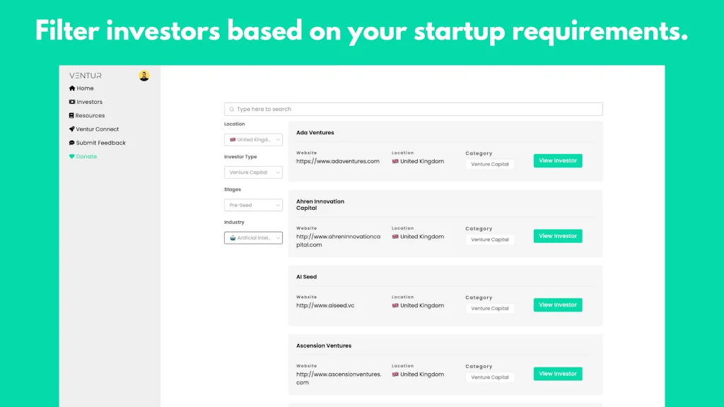 Ventur screenshot 2 of 3