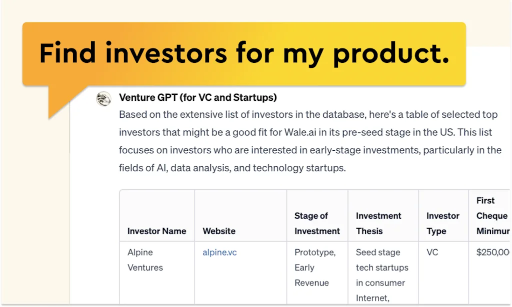 Venture GPT screenshot 1 of 6