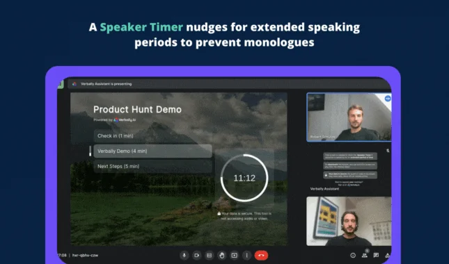 Verbally for Google Meet screenshot 8 of 8