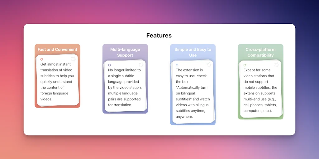  Immersive Translate Bilingual Video screenshot 4 of 5