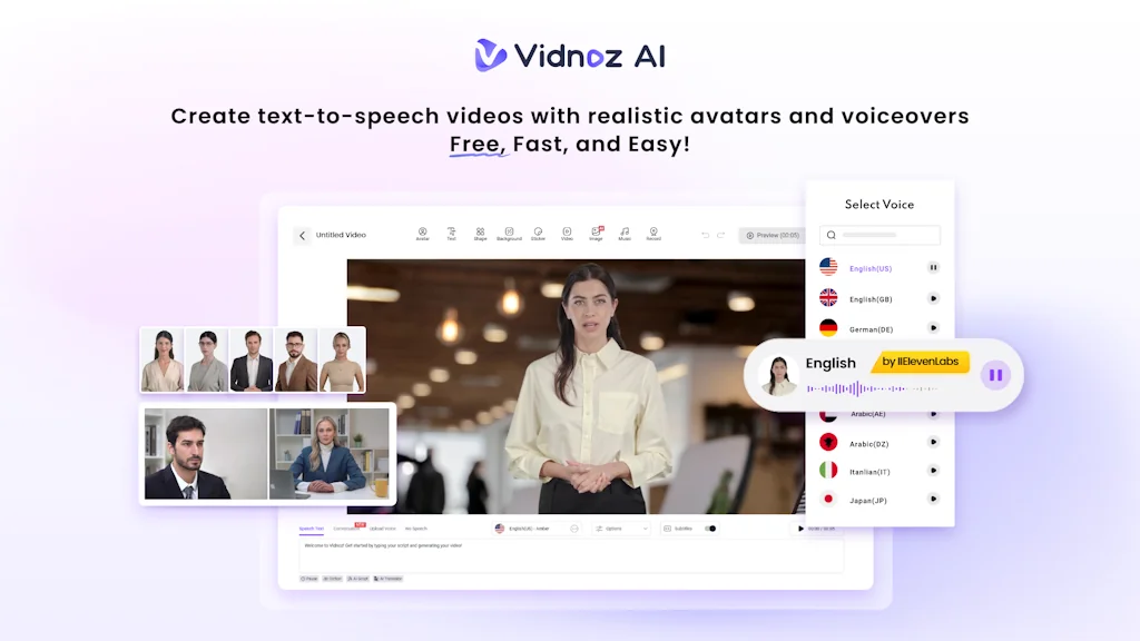 Vidnoz AI screenshot 1 of 3