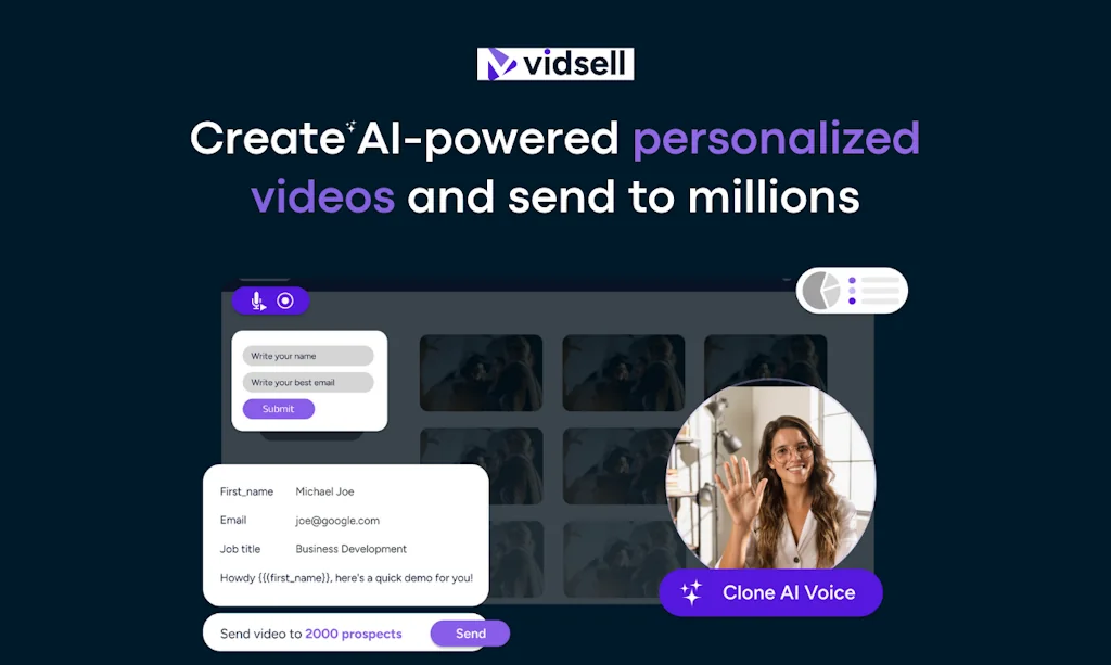 Vidsell - AI Personalized Video screenshot 1 of 3