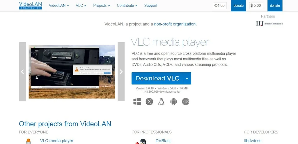 VLC Media Player screenshot 1 of 3