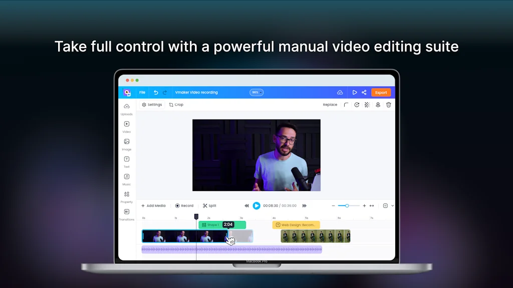 Vmaker AI Video Editor & Video Generator screenshot 2 of 3