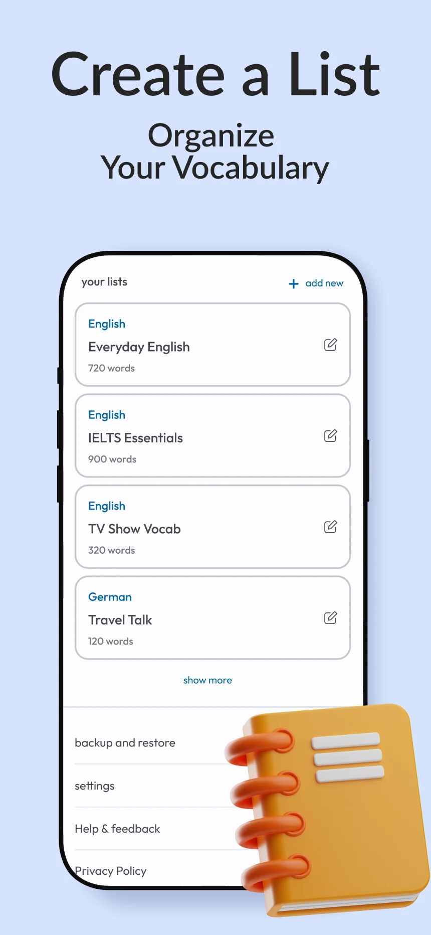 Vocabs screenshot 4 of 7