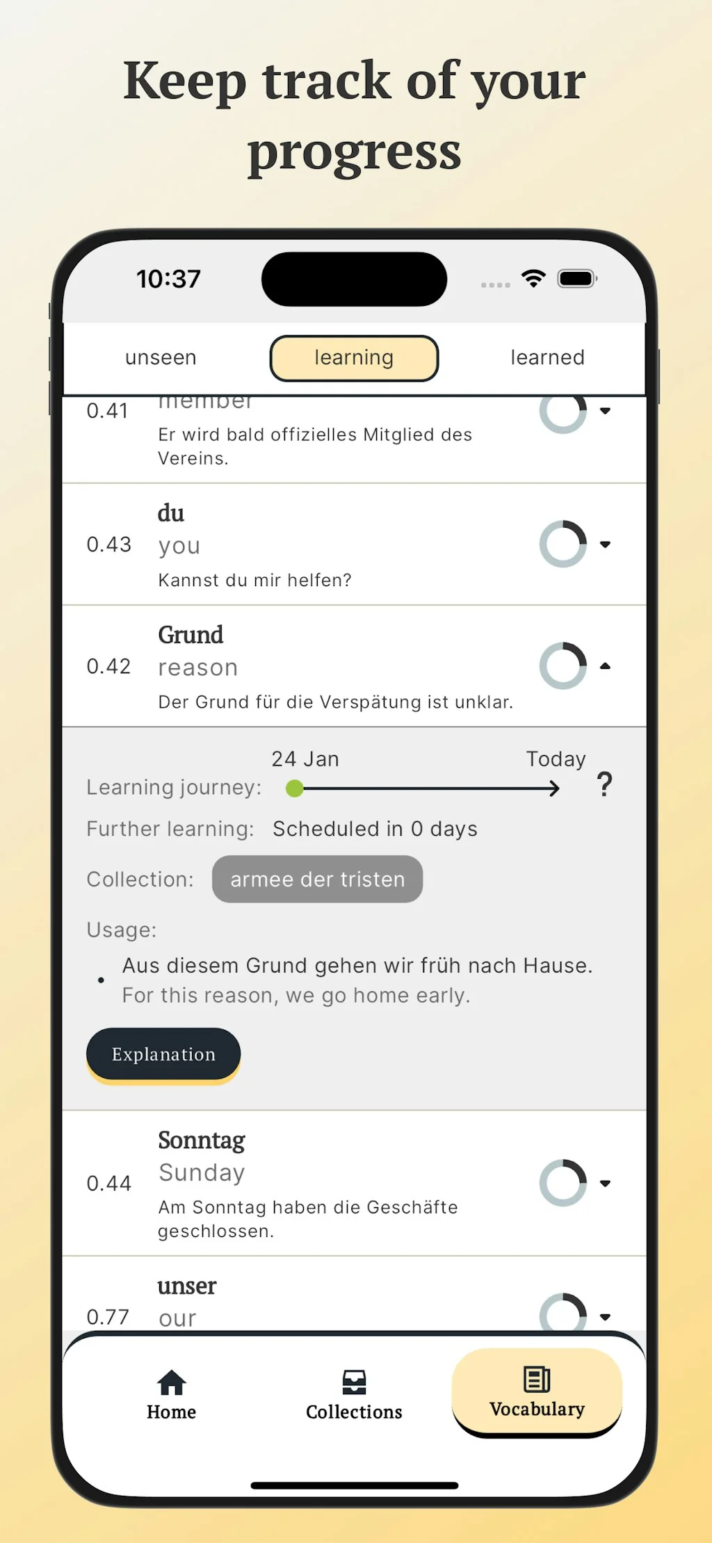 Vocabuo - The vocabulary app screenshot 3 of 8