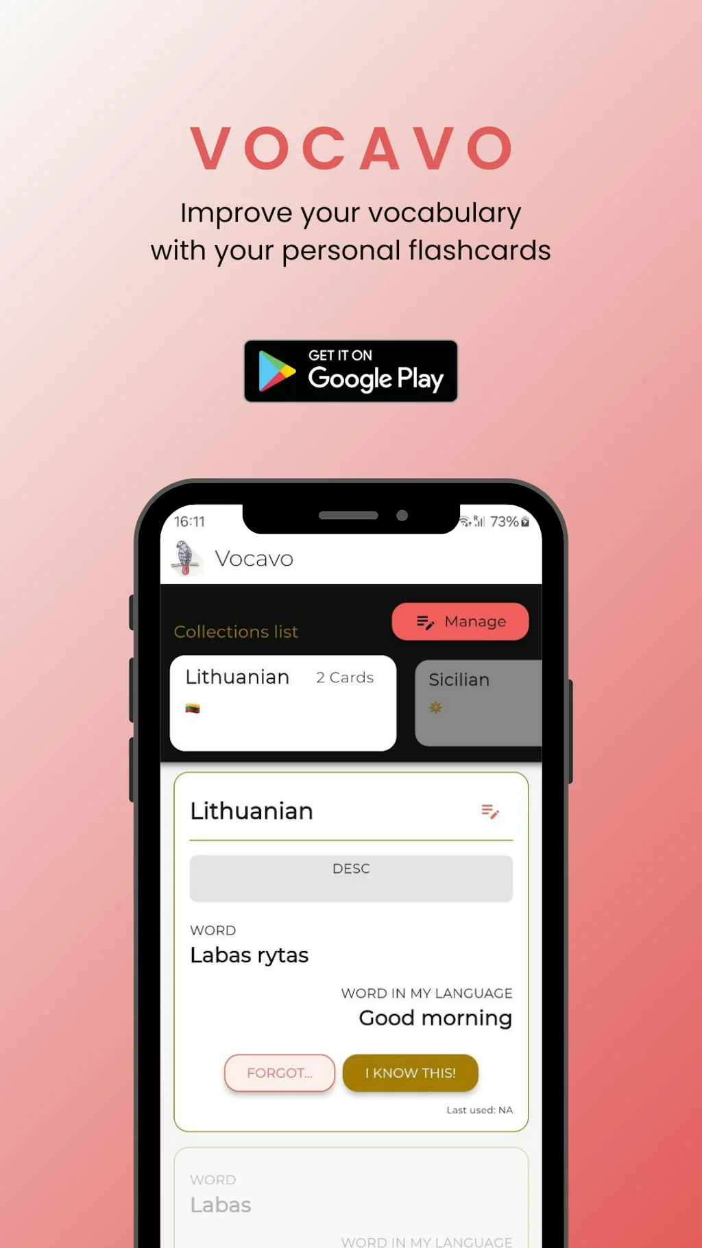 Vocavo screenshot 1 of 4