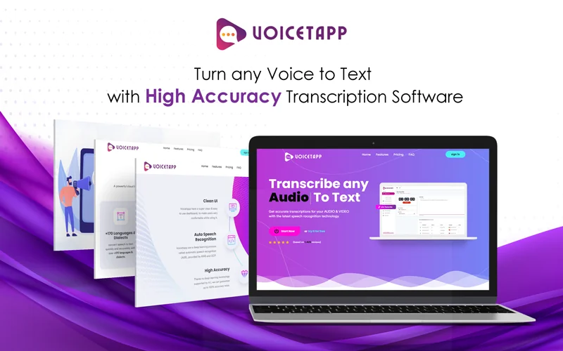 Voicetapp - AI Speech to Text Transcribe screenshot 1 of 5