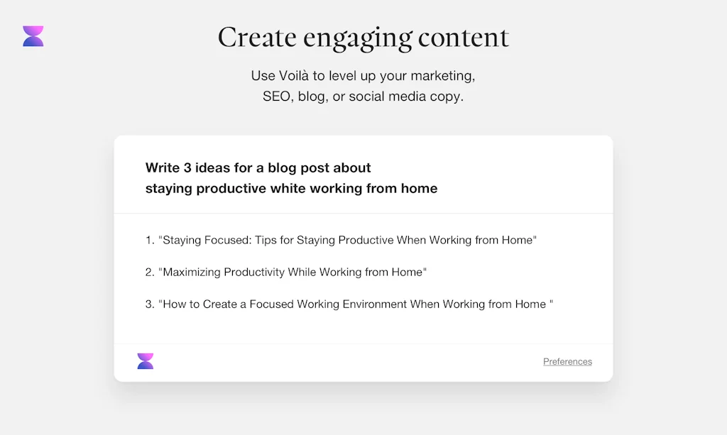 Voila screenshot 4 of 5