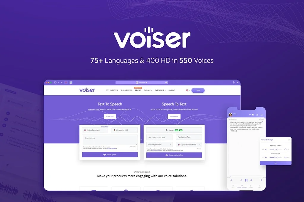Voiser.net screenshot 2 of 4