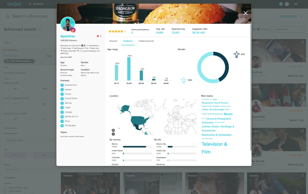 VoxFeed - La app gratuita de Influencer Marketing screenshot 2 of 4