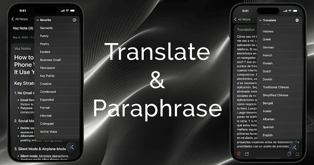 Voz AI Voice Note Taker screenshot 5 of 8