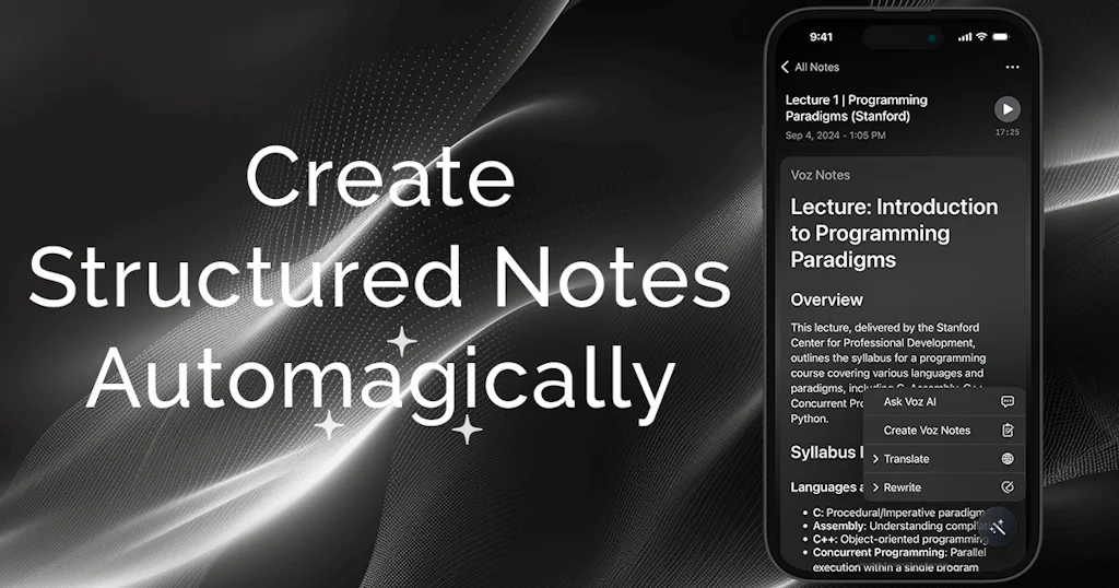 Voz AI Voice Note Taker screenshot 7 of 8