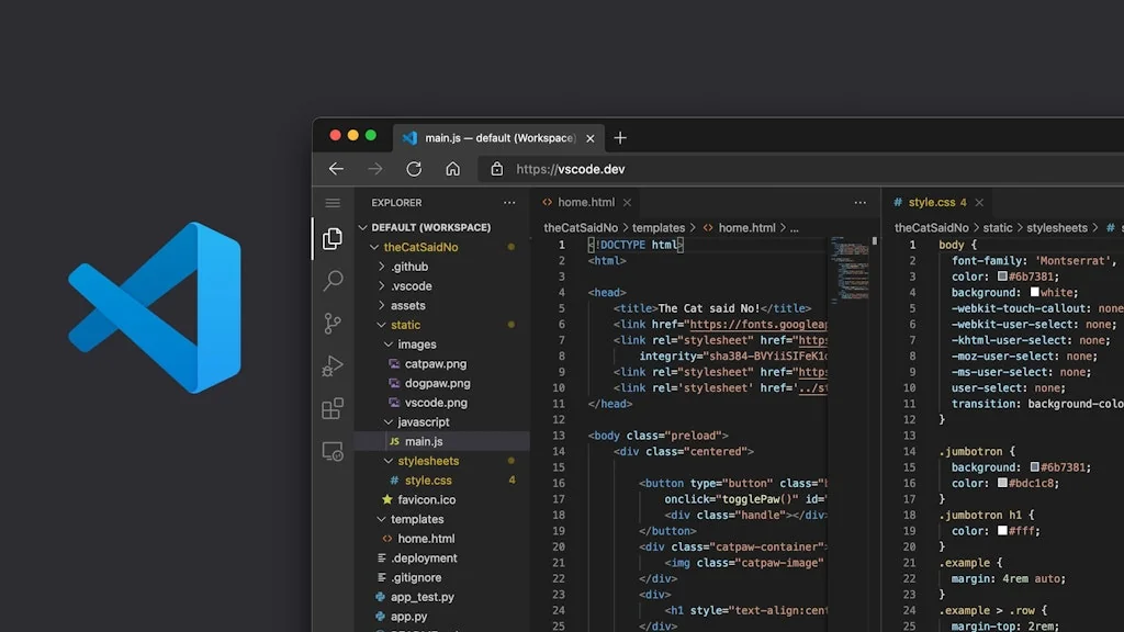 vscode.dev screenshot 1 of 4