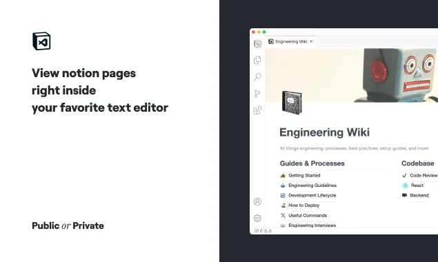 VSCode Notion screenshot 2 of 3