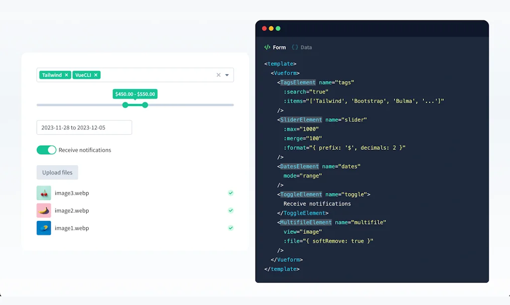 Vueform screenshot 2 of 6