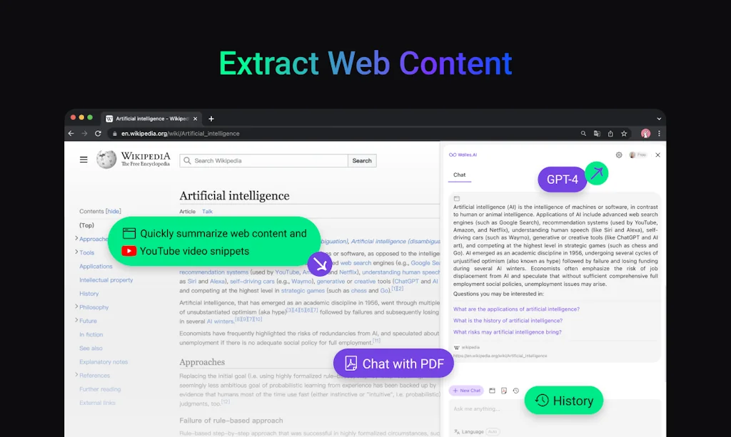 Walles.ai - Your AI Browser Sidekick  screenshot 1 of 3