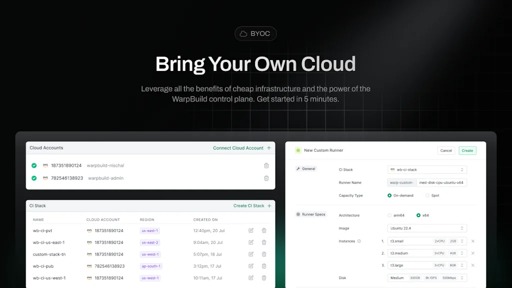WarpBuild screenshot 2 of 9