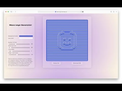 Wave Logo Generator screenshot 1 of 3