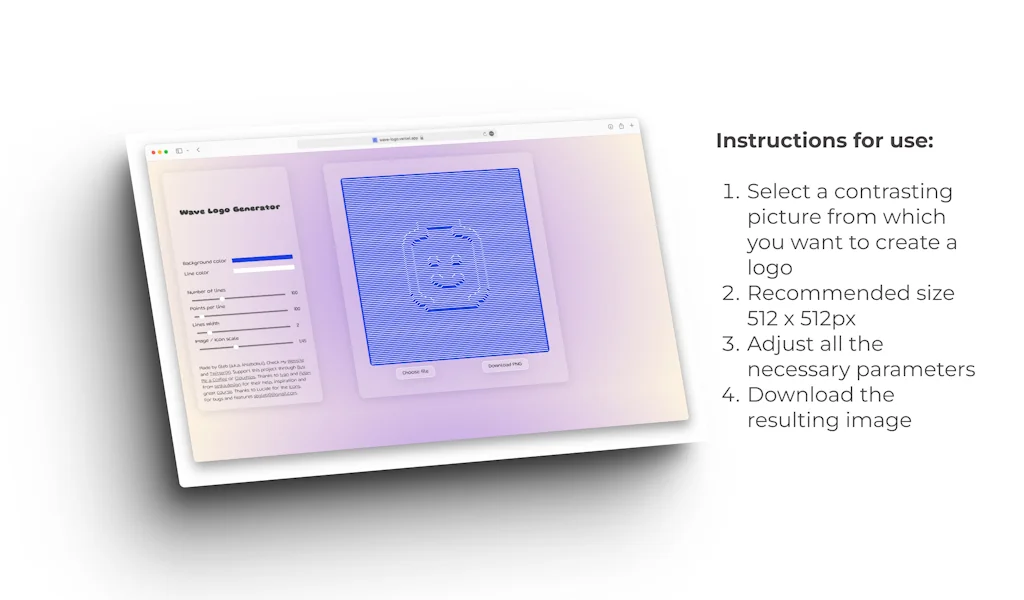 Wave Logo Generator screenshot 2 of 3