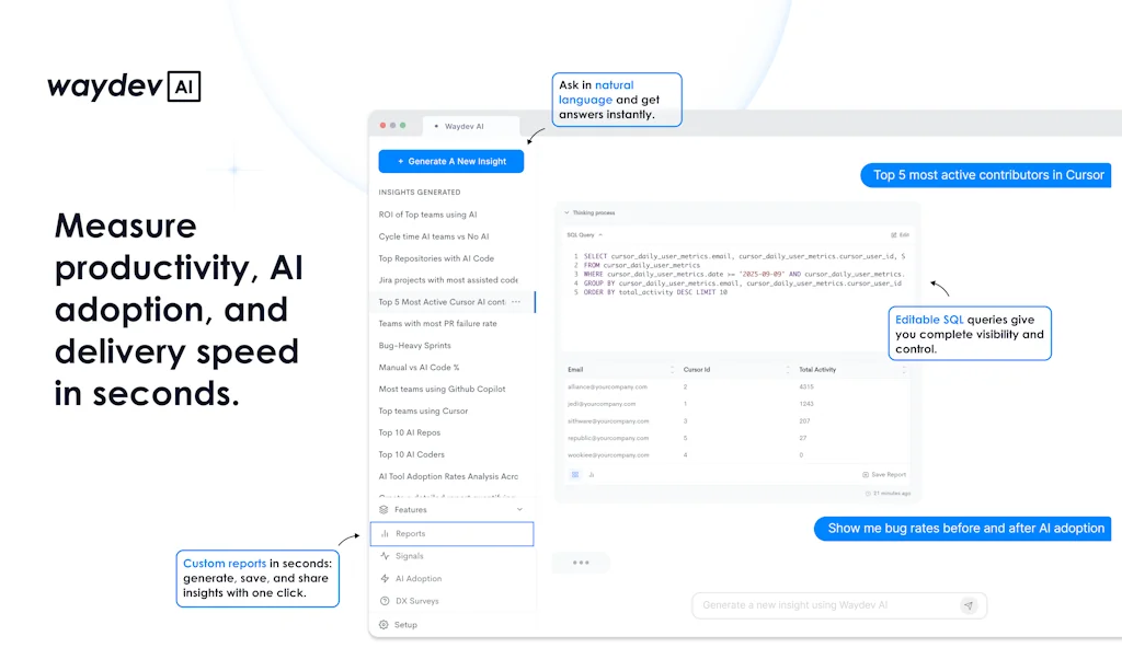 Waydev screenshot 3 of 3