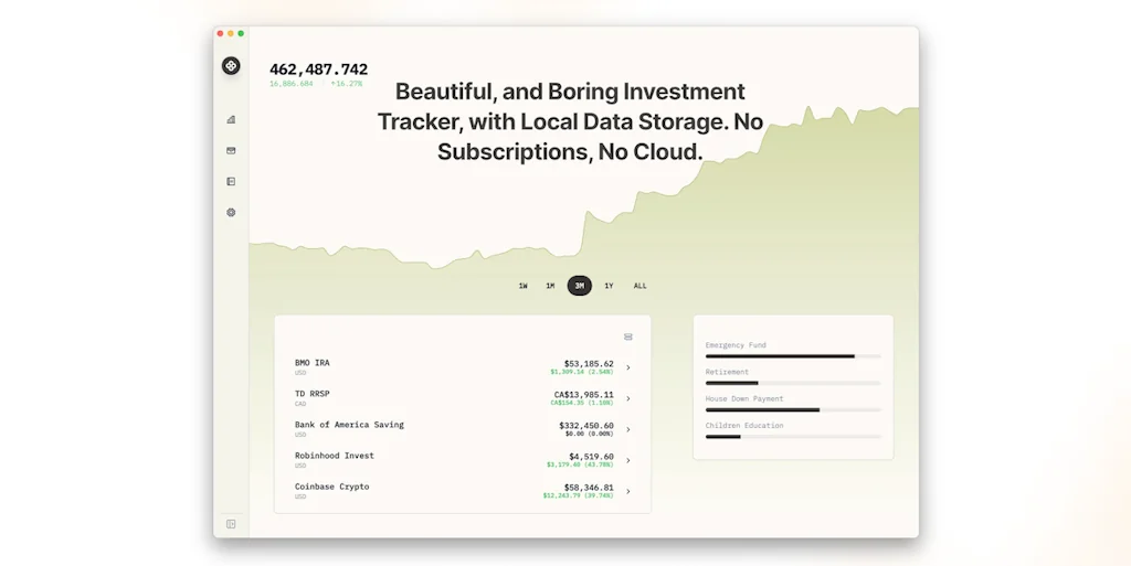 Wealthfolio screenshot 1 of 3