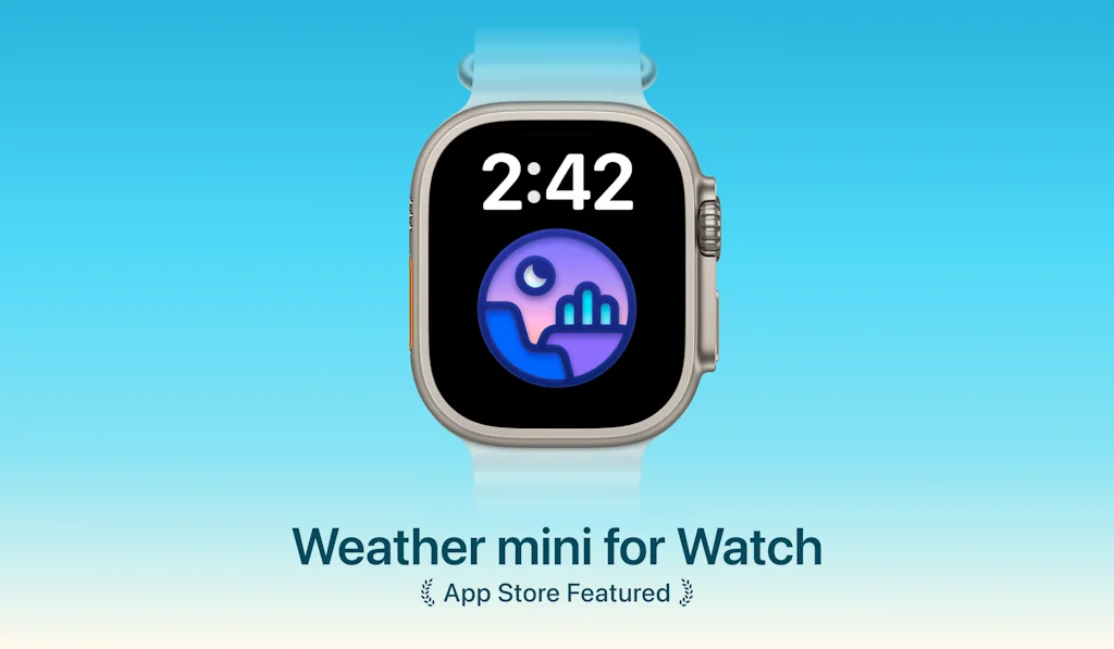 Weather mini for Apple Watch screenshot 1 of 3