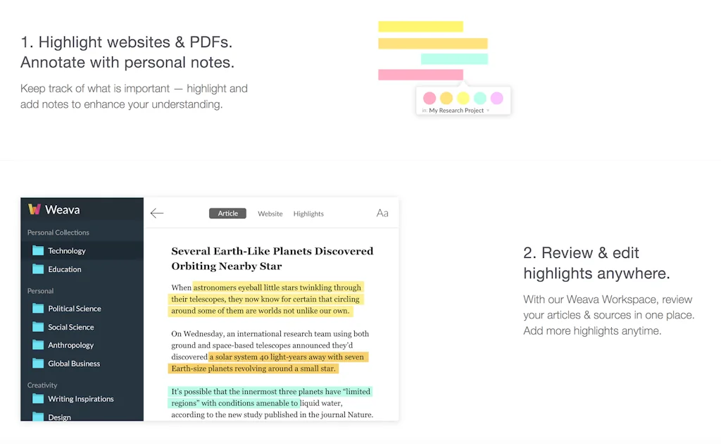 Weava screenshot 2 of 3