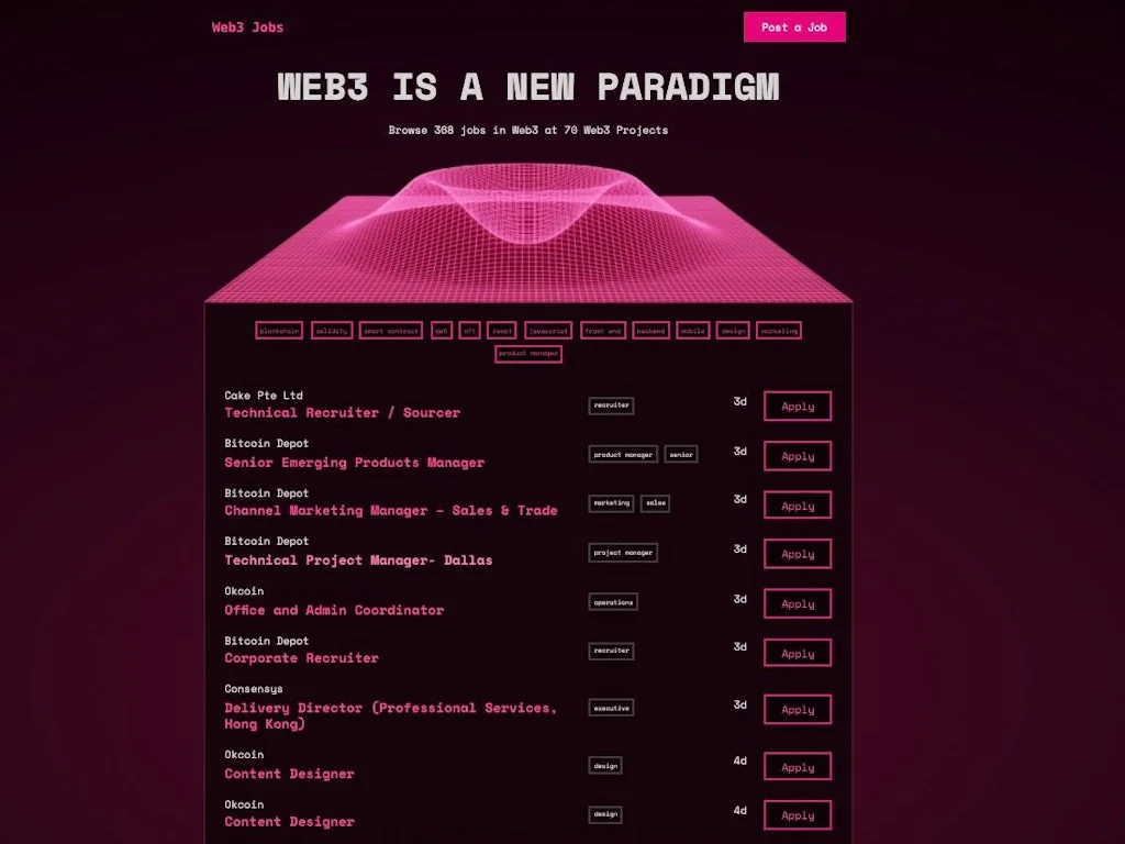 Web3 Jobs screenshot 3 of 4