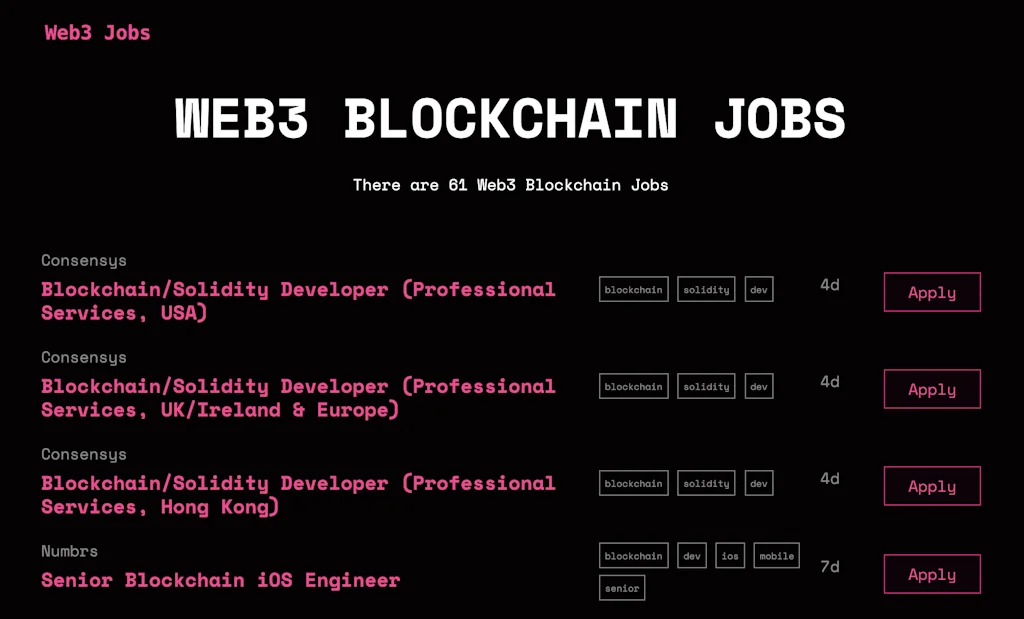 Web3 Jobs screenshot 4 of 4