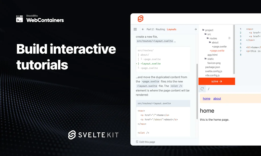 WebContainer API screenshot 1 of 8