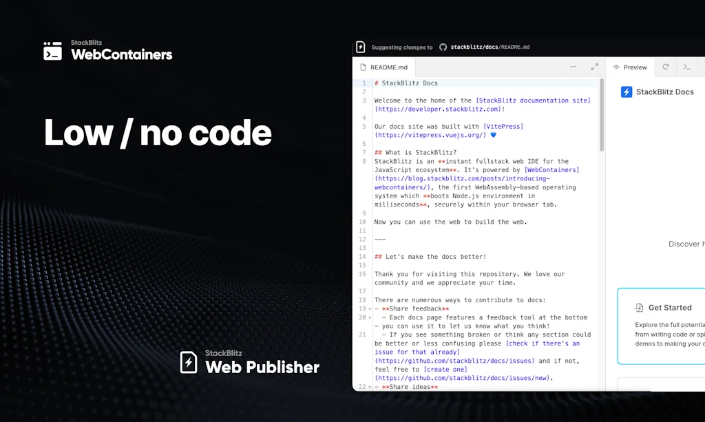 WebContainer API screenshot 4 of 8