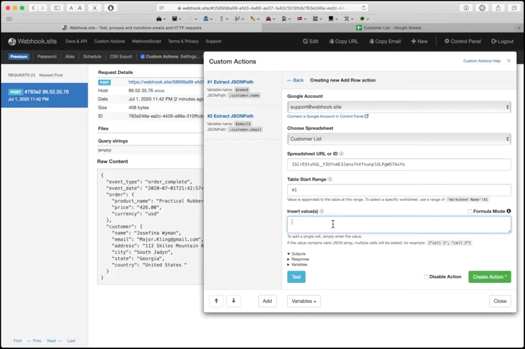 Webhook.site screenshot 2 of 2