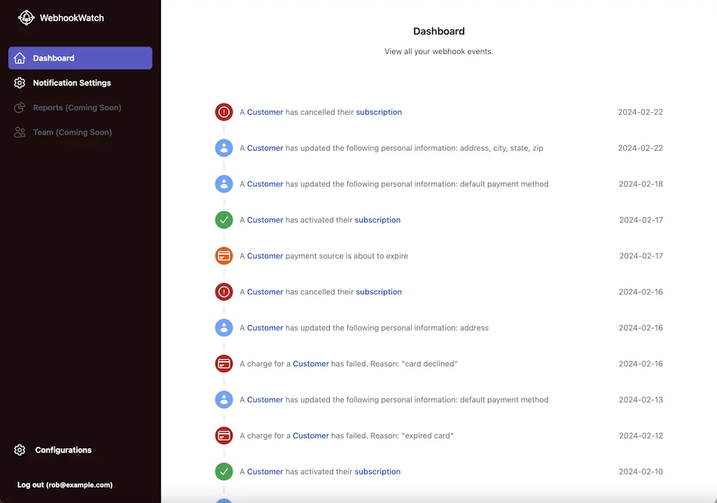 WebhookWatch screenshot 2 of 4