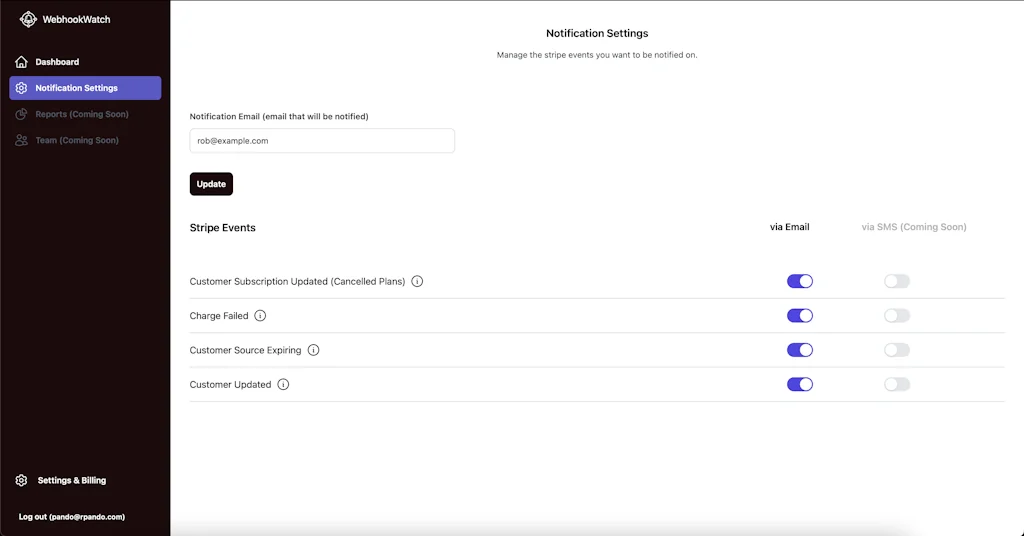 WebhookWatch screenshot 4 of 4