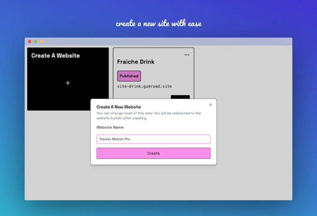 Website Builder for Gumroad Products screenshot 2 of 6
