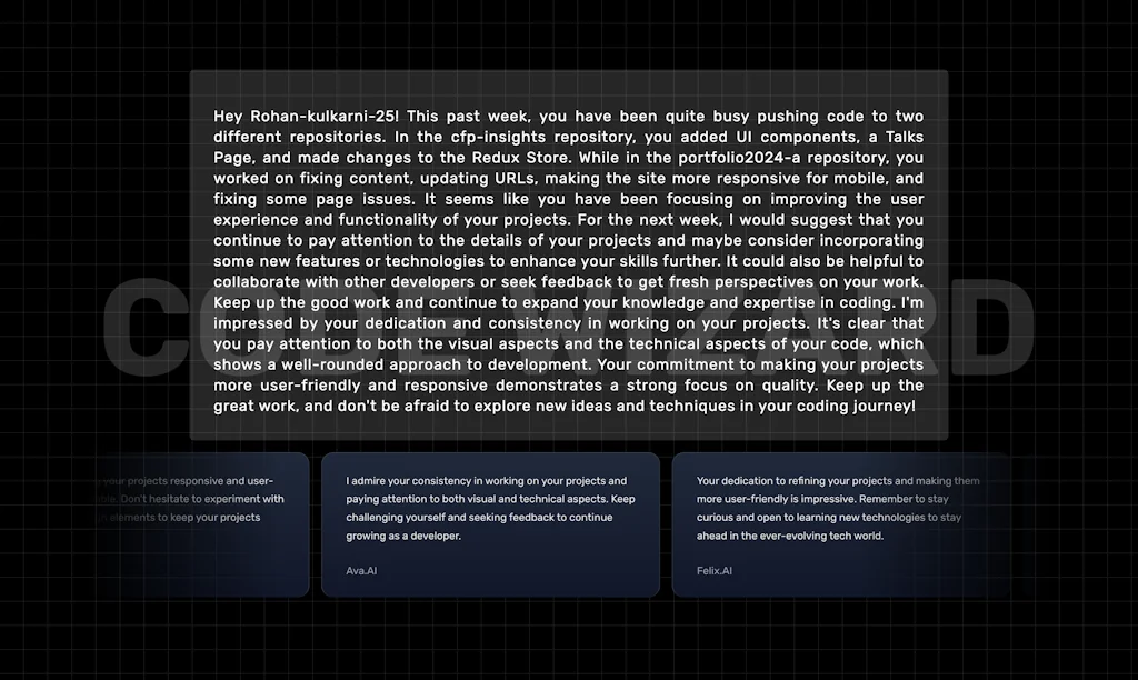 Weekly Github screenshot 3 of 3