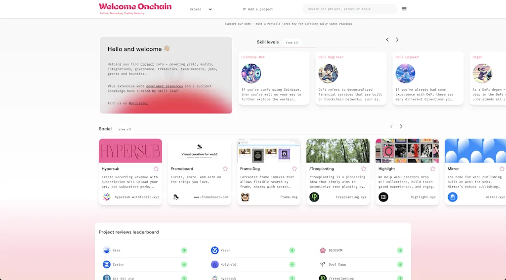 Welcome onchain screenshot 2 of 3