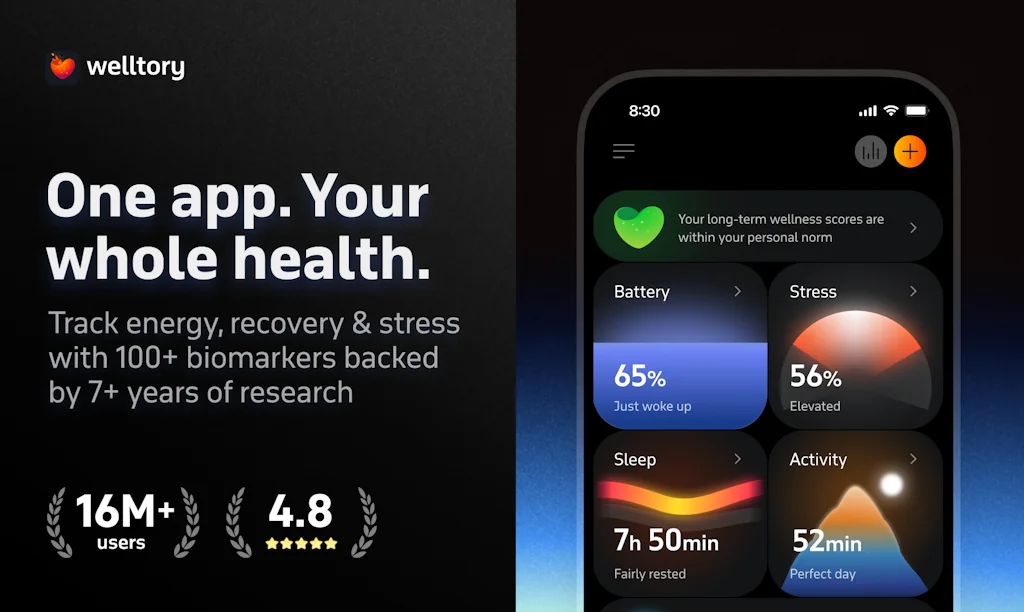 Welltory screenshot 1 of 3