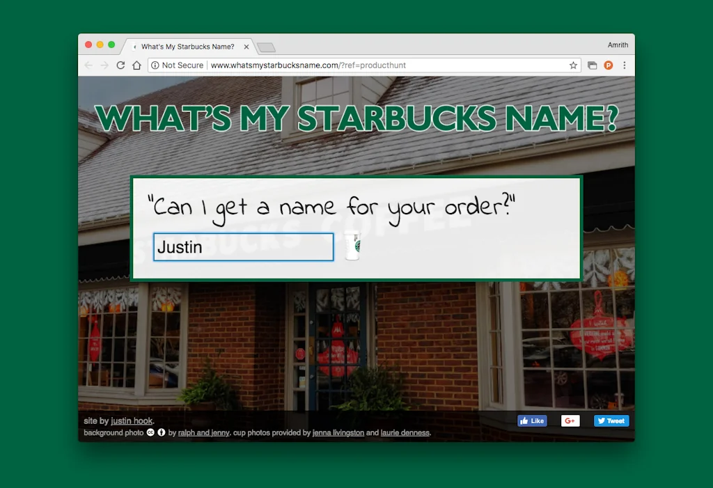 What's My Starbucks Name? screenshot 3 of 3