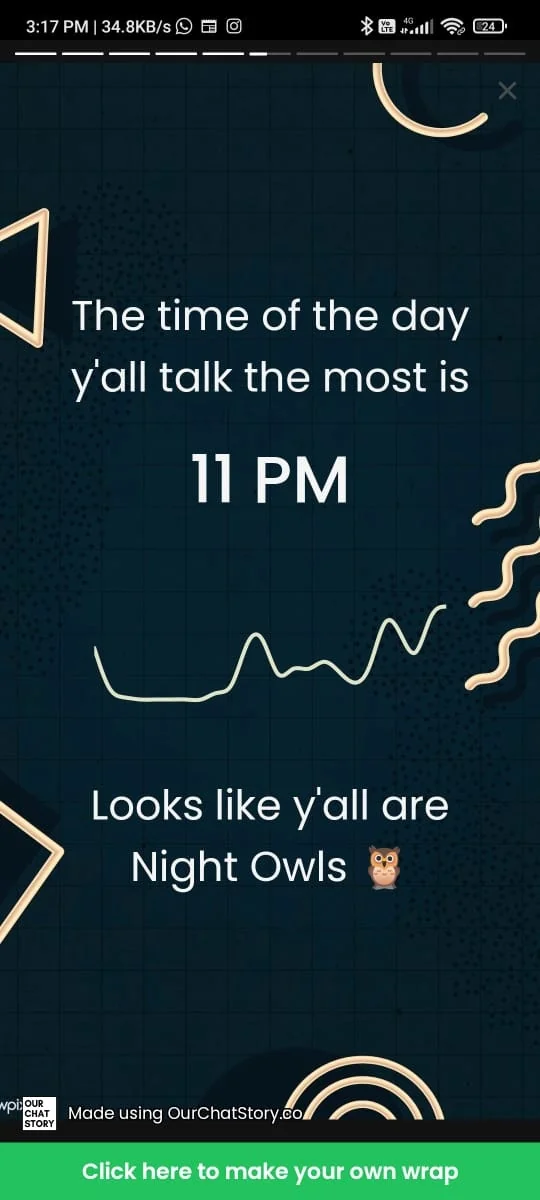 WhatsApp Wrapped by OurChatStory.co screenshot 2 of 8