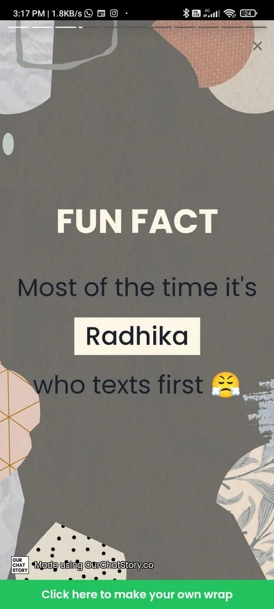 WhatsApp Wrapped by OurChatStory.co screenshot 5 of 8