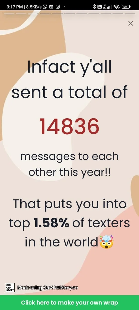 WhatsApp Wrapped by OurChatStory.co screenshot 8 of 8