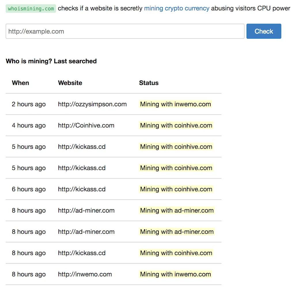 Who is mining? screenshot 2 of 2