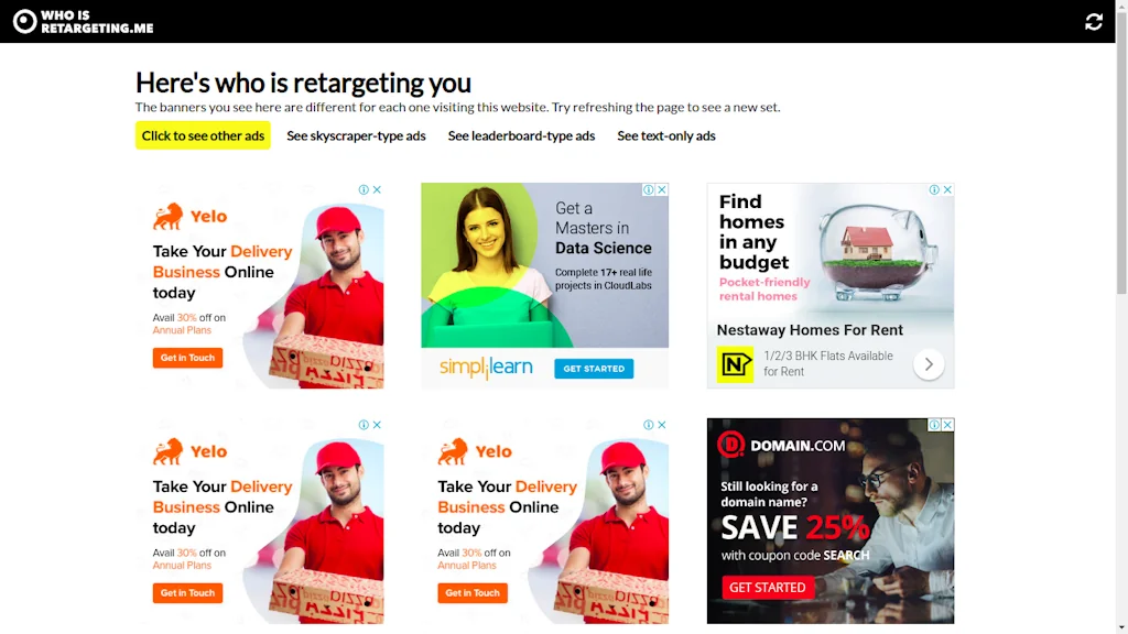 Who is retargeting me!? screenshot 1 of 2