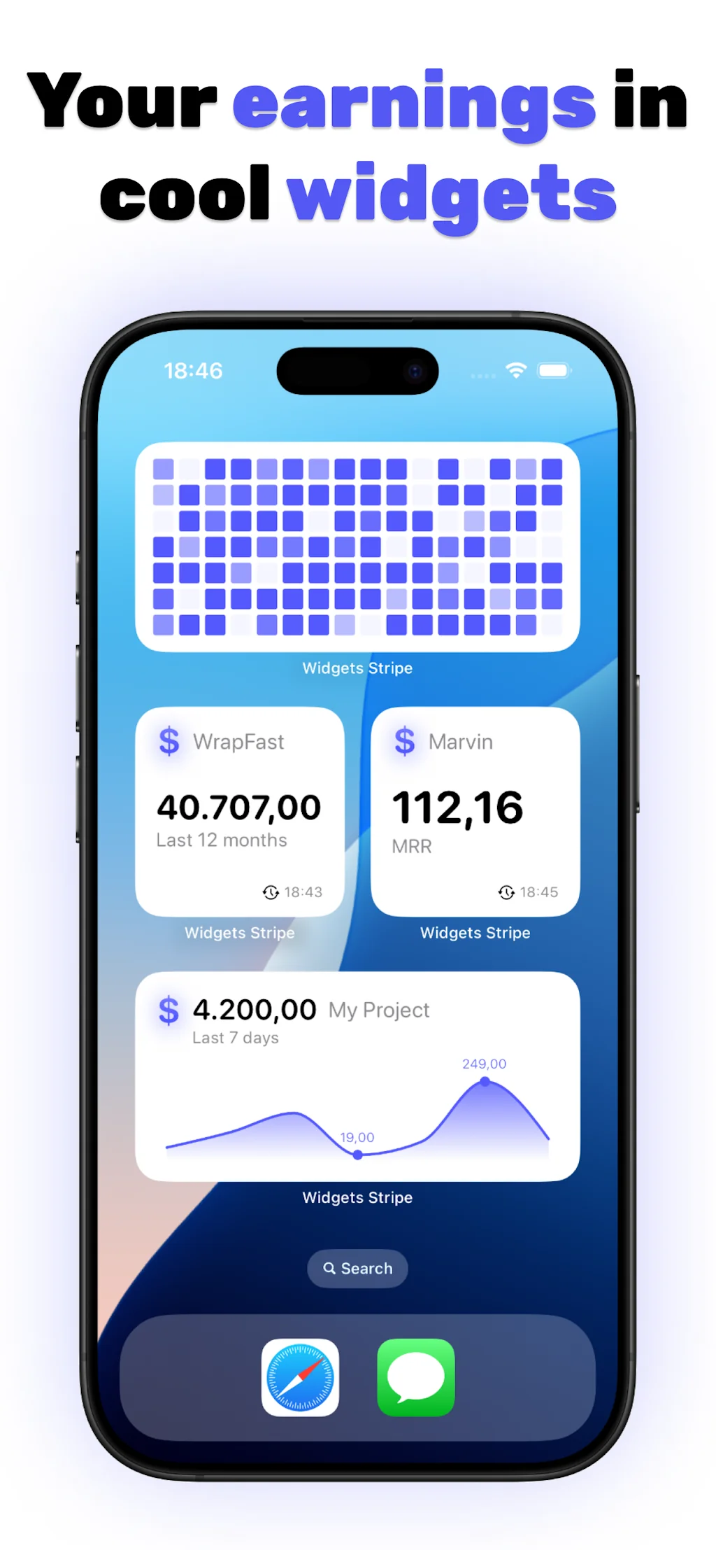 Widgets for Stripe screenshot 3 of 6
