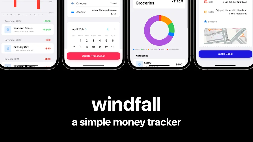 Windfall - Finance Tracker screenshot 1 of 8